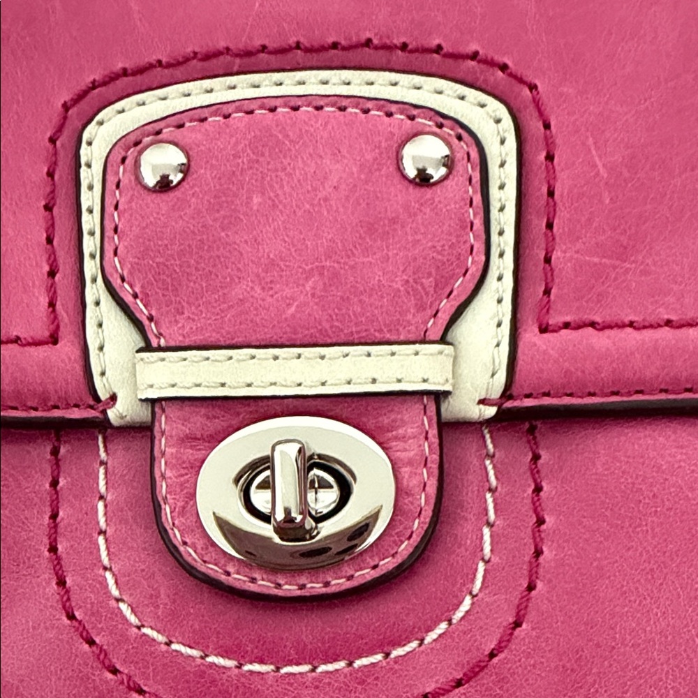 Coach Two-Tone Pink and Brown Shoulder Bag with Silver Hardware $100 or B/0 - Picture 10 of 17